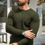 تي شيرت رجالي نقي 100% مغسول متعدد الاستخدامات بياقة دائرية وأكمام طويلة، توب رجالي كاجوال للربيع والخريف 222