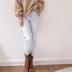 كنزة نسائية ناعمة ومريحة، فضفاضة بتصميم أنيق للخريف والشتاء، مناسبة للحفلات والعطلات والملابس الكاجوال الأنيقة