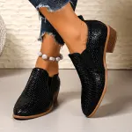 حذاء أكسفورد نسائي مُقلم، حذاء نسائي