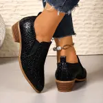 حذاء أكسفورد نسائي مُقلم، حذاء نسائي