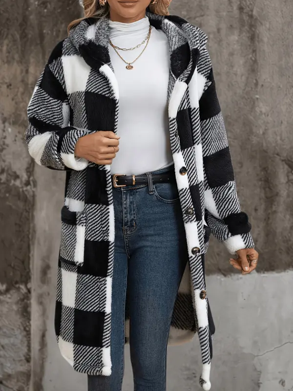 السترة النسائية الكاجوال الأنيقة ذات الأكمام الطويلة بتصميم ملون لفصل الخريف والشتاء 2025