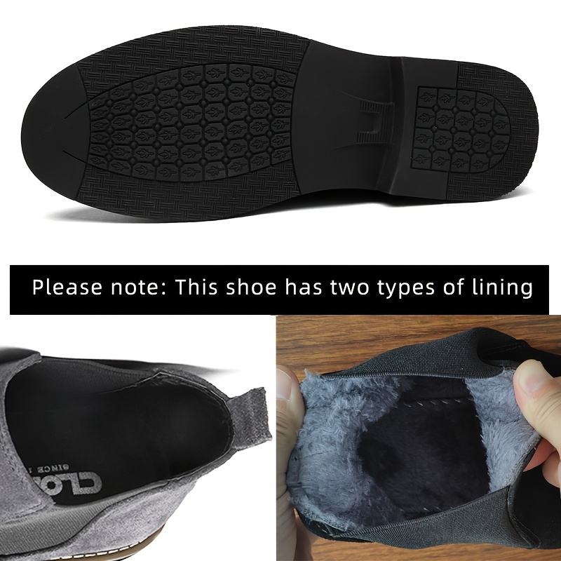 أحذية CLOHOO للرجال - جسم، نعل مطاطي، أحذية كاحل سهلة الارتداء باللون الأسود، الأزرق، أو الرمادي - مريحة وتسمح بالتنفس للارتداء اليومي - الصورة 9