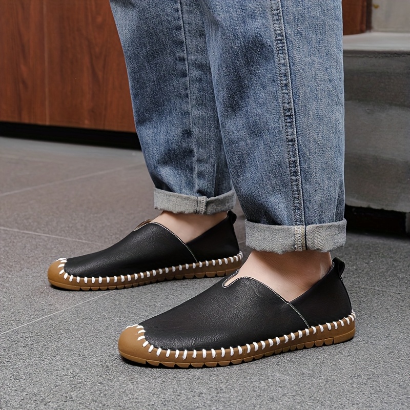 أحذية رجالية متعددة الاستخدامات سهلة الارتداء مع تفاصيل خياطة، أحذية رياضية عادية للرجال، أحذية كاجوال للرجال بمقاس كبير، أحذية أنيقة للرجال، أحذية عتيقة للرجال، أحذية الشركات الرسمية للرجال، حذاء يومي غير رسمي، أزياء قديمة (ريترو)، تصميم كلاسيكي، تفاصيل الخياطة اليدوية، ثقل ووزن خفيف، إطلالة أنيقة ورائعة، أحذية مريحة للمشي اليومي، نمط الحياة الحضرية، لابس المظهر الاحترافي في العمل