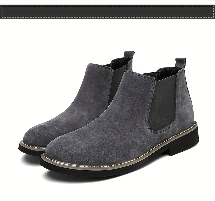 أحذية CLOHOO للرجال - جسم، نعل مطاطي، أحذية كاحل سهلة الارتداء باللون الأسود، الأزرق، أو الرمادي - مريحة وتسمح بالتنفس للارتداء اليومي