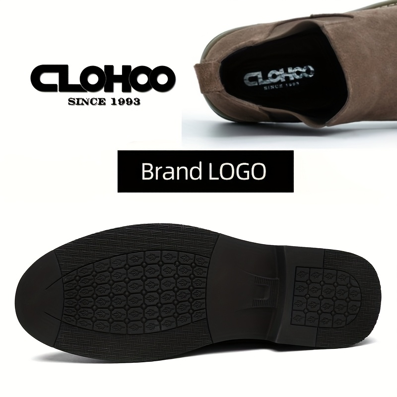 أحذية CLOHOO للرجال - جسم، نعل مطاطي، أحذية كاحل سهلة الارتداء باللون الأسود، الأزرق، أو الرمادي - مريحة وتسمح بالتنفس للارتداء اليومي - الصورة 7