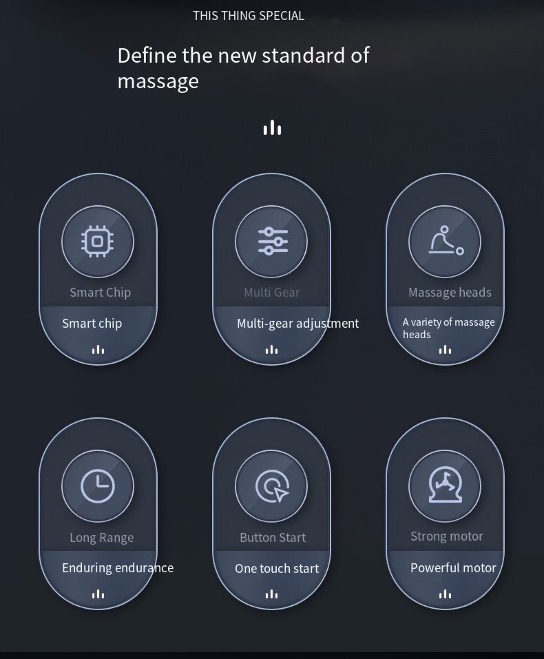 مساج كامل الجسم مع 9 مستويات سرعة قابلة للتعديل و9 رؤوس قابلة للتبديل - USB - مساج الأنسجة العميقة/التايلاندي/الصيني، جهاز محمول للظهر، الرقبة، الساق، الذراع، الورك - سبا للرجال والنساء