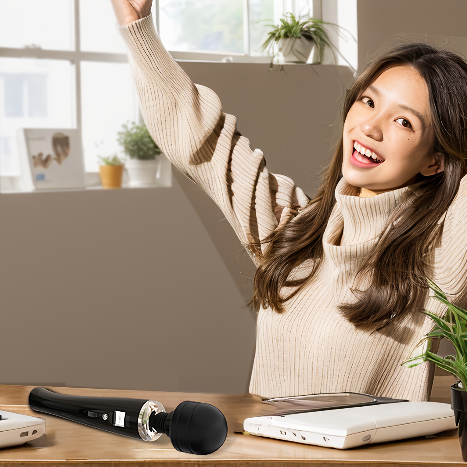 مدلك متعدد الاستخدامات للجسم، 1200 مللي أمبير/ساعة - تصميم مدمج وأنيق، مناسب لجميع أنحاء الجسم، يريح الرقبة والظهر والساقين والخصر، قابل لإعادة الشحن عبر USB