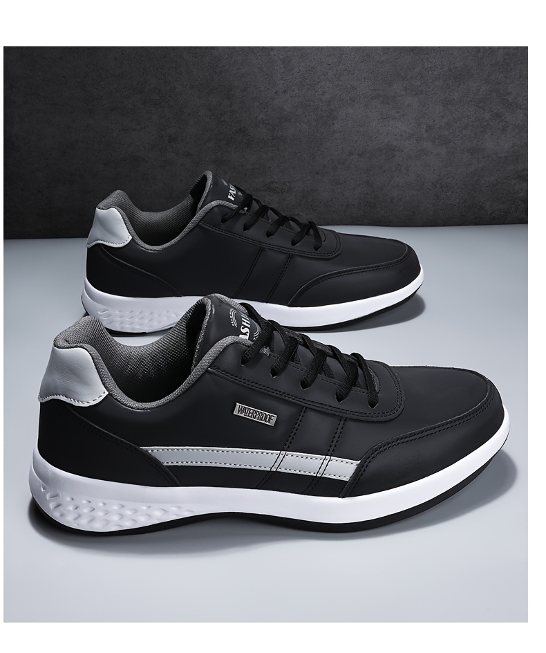 أحذية رجالية كاجوال بتصميم رباط مريح، حذاء رياضي منخفض القمة مضاد للانزلاق للاستخدام اليومي والعمل الخارجي