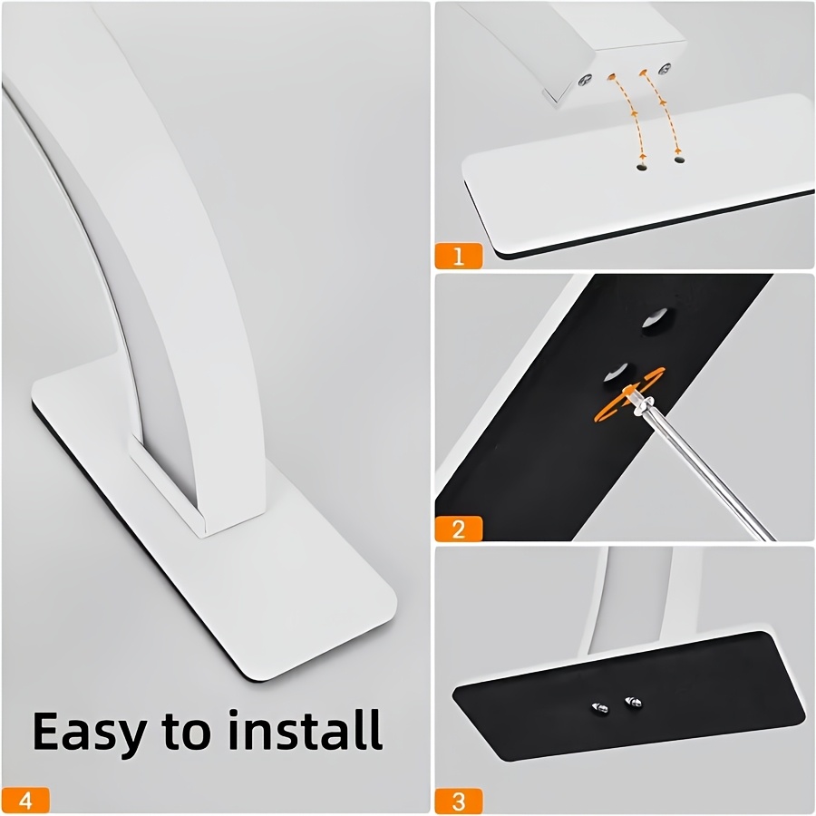 مصباح أظافر USB LED نصف قمر - 3 أوضاع ألوان 10 مستويات سطوع - مناسب لإضاءة أدوات التجميل والحرفية - مدعوم بواسطة USB - أبيض/وردي، حجم: عرض 40 سم/15.74 بوصة - ارتفاع 20 سم/7.87 بوصة، مصباح أظافر USBIT، مدعوم بواسطة USB للمنزل، إضاءة صغيرة، مع حامل محلول أظافر مضيء.، يتضمن نموذج أظافر مزخرف متعدد المكونات، قابلية حمل للحفلات المنزلية.