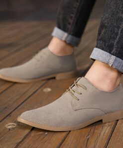 أحذية رجالية كاجوال أنيقة برباط رسمي وأطراف منخفضة، نمط أوروبي، جزء علوي من الجلد المقلد، جزء داخلي من الجلد الصناعي، نعل مطاطي، نعل داخلي من الجلد الصناعي، بلون صلب، للارتداء اليومي، والمشي لمسافات طويلة والأنشطة الخارجية، لجميع الفصول.