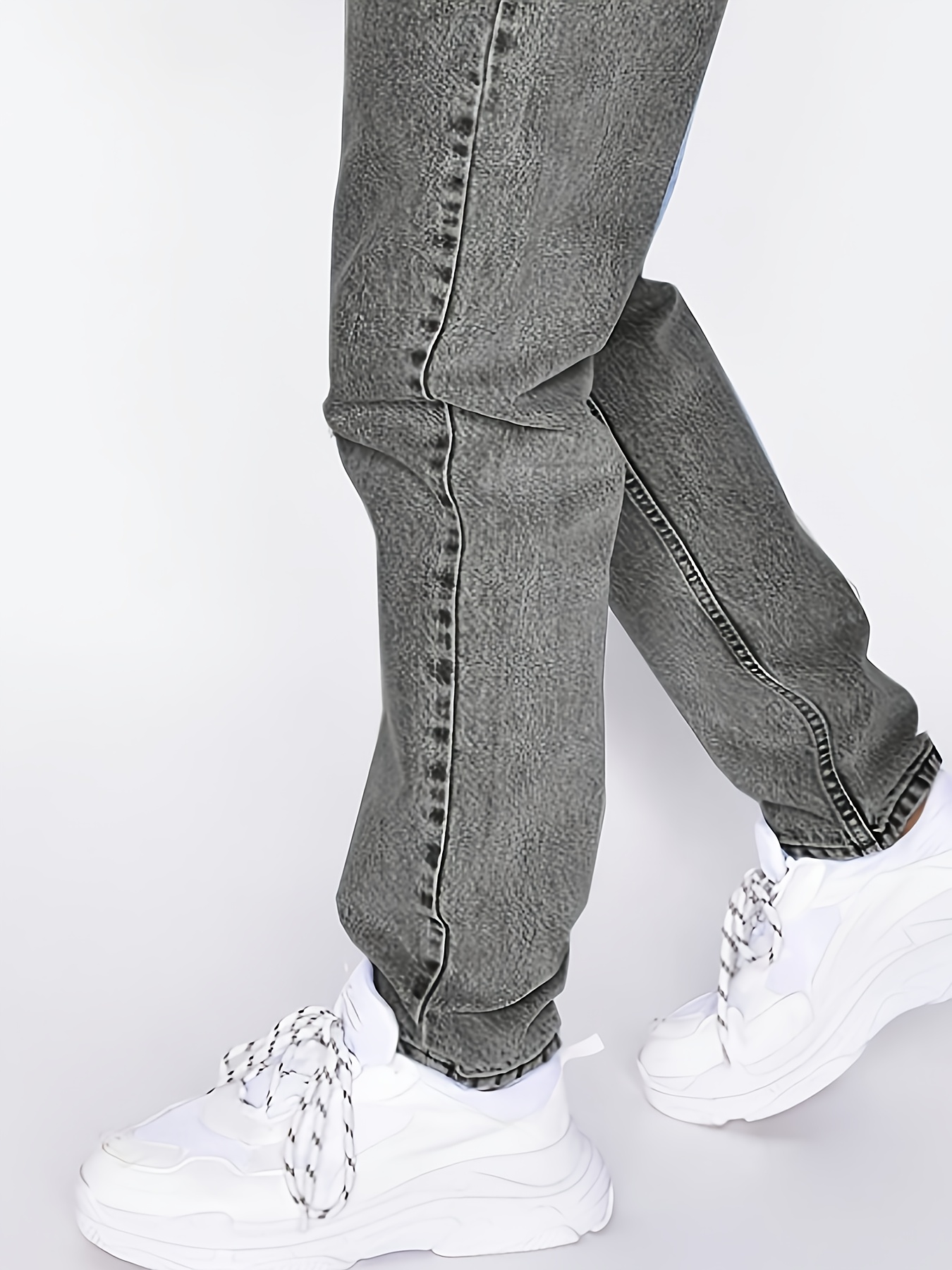 جينز رجالي غير مطاطي - بنطلون مستقيم الكلاسيكي الفضفاض، قابل للغسل في الغسالة لارتداء يومي طوال العام (مكتب، خروج، حفلات) - جينز رجال باللون الدنيم، ملابس متعددة الاستخدامات، مريح ومقاوم للانكماش، مثالي للعطلة