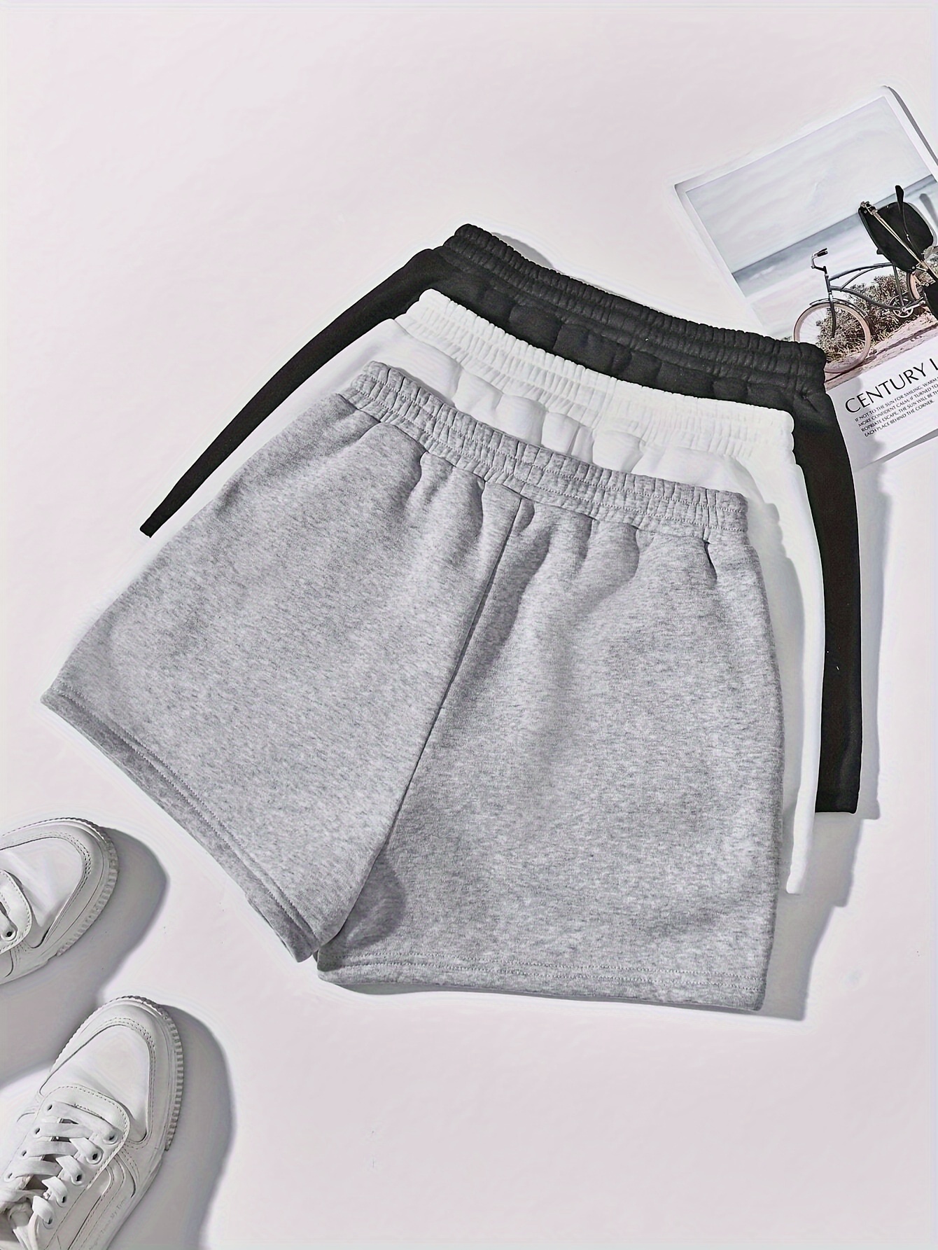 EZwear 3pcs / Set شورتات فضفاضة غير رسمية