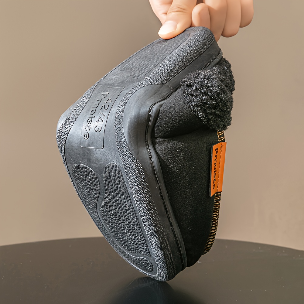 CYFMYD خفاف رجالية من رغوة الذاكرة - أحذية منزلية شتوية دافئة بتصميم موكاسين مع قوس، سطح ناعم من القماش ونعل TPR، بني للارتداء الداخلي والخارجي المريح في المنزل، الاستخدام العادي والخارجي - تصميم متعدد الاستخدامات لجميع الفصول (هدية مثالية للرجال) - مثالية للأرضيات الباردة، بناء متين سهل التنظيف، مريحة وداعمة للارتداء طوال اليوم, شباشب للرجال,شباشب رجالية,شباشب للرجال عالية الجودة,شباشب للنساء - الصورة 10