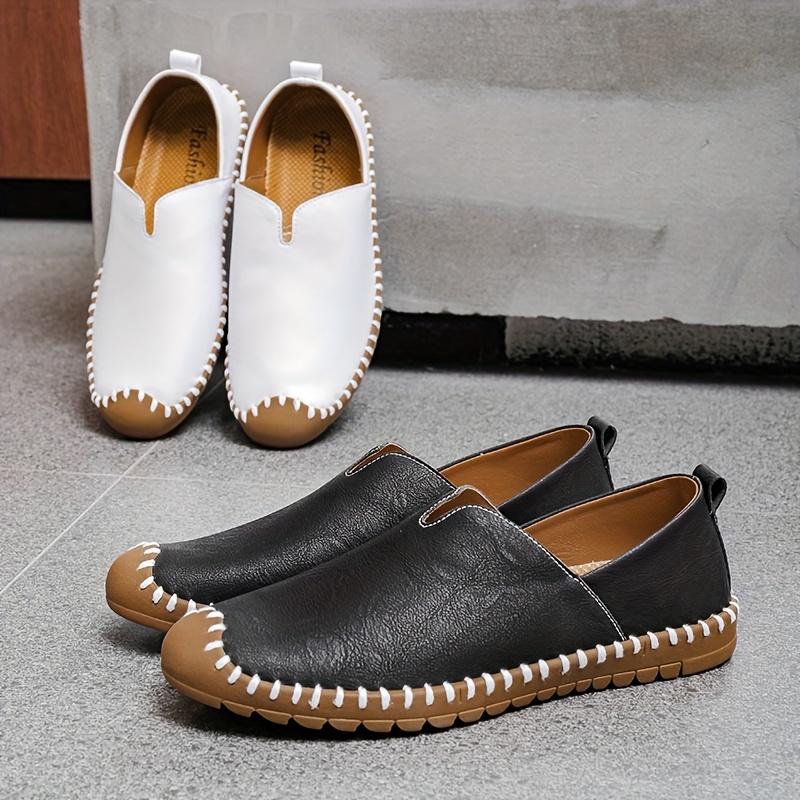 أحذية رجالية متعددة الاستخدامات سهلة الارتداء مع تفاصيل خياطة، أحذية رياضية عادية للرجال، أحذية كاجوال للرجال بمقاس كبير، أحذية أنيقة للرجال، أحذية عتيقة للرجال، أحذية الشركات الرسمية للرجال، حذاء يومي غير رسمي، أزياء قديمة (ريترو)، تصميم كلاسيكي، تفاصيل الخياطة اليدوية، ثقل ووزن خفيف، إطلالة أنيقة ورائعة، أحذية مريحة للمشي اليومي، نمط الحياة الحضرية، لابس المظهر الاحترافي في العمل