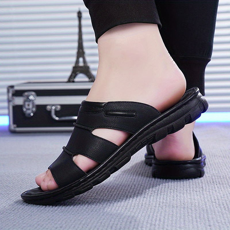 شباشب صيفية أنيقة للرجال بسمك مريح وتصميم مانع للانزلاق.