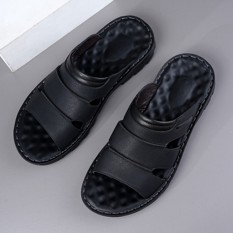 شباشب صيفية أنيقة للرجال بسمك مريح وتصميم مانع للانزلاق.