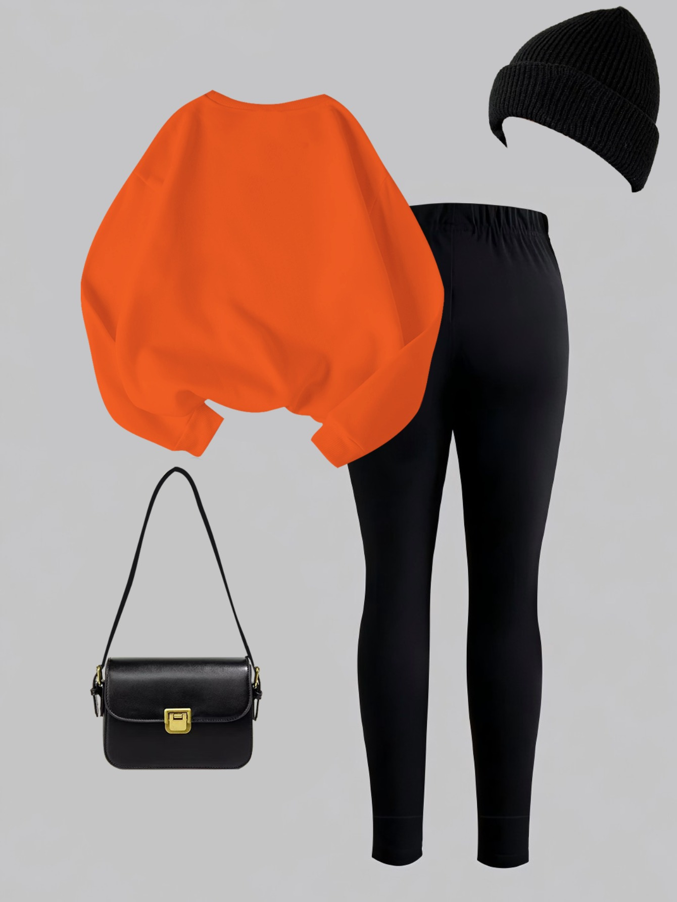 ست نسائي من 2 قطع، هودي بتصميم حروف ديزني وبنطلون رياضي برقبة مستديرة للخريف/الشتاء