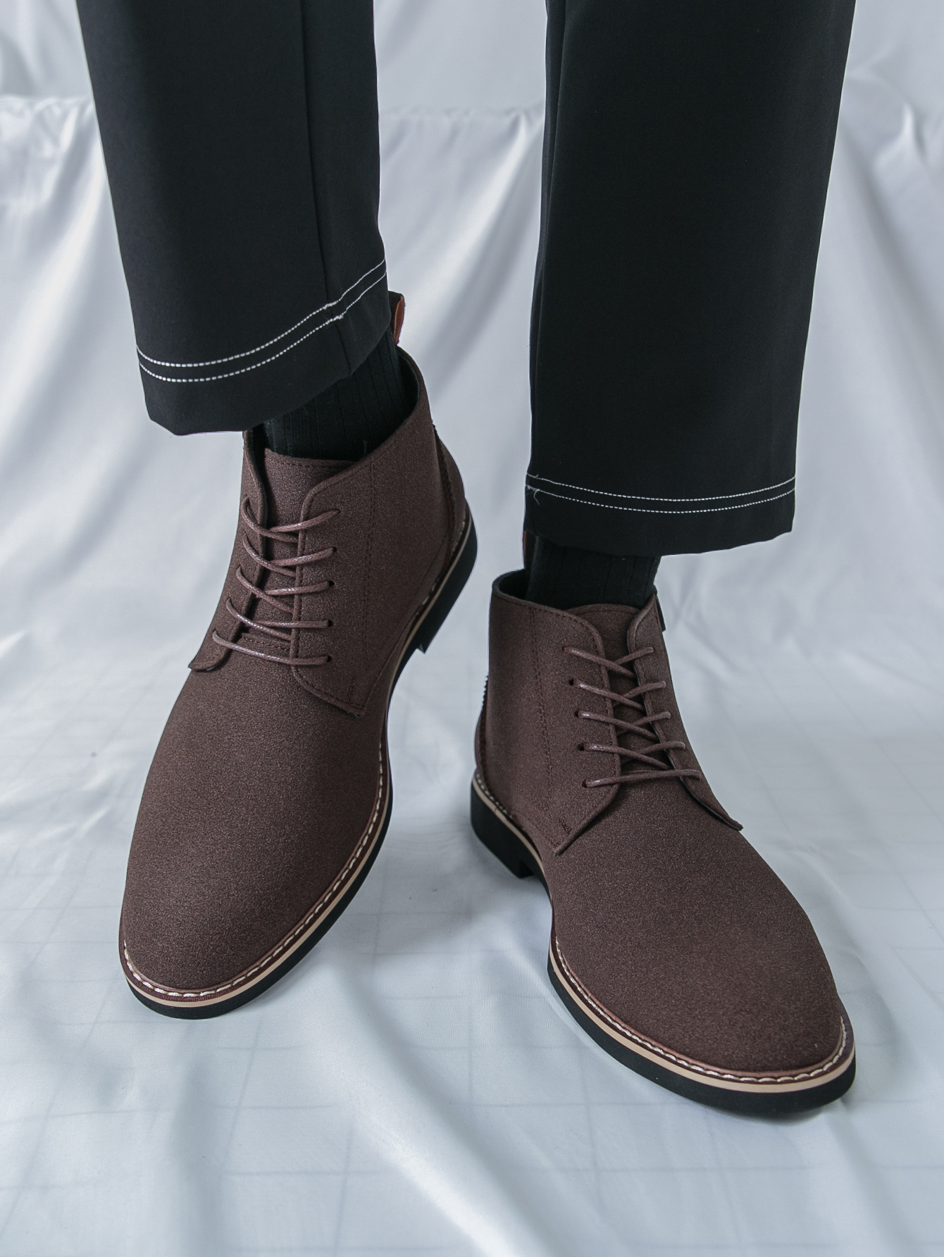 أحذية رجالية رياضية رسمية - نعل مطاطي مضاد للانزلاق، بني للاستخدام اليومي والمكتب والحفلات - أحذية أوكسفورد متينة لكل الفصول، تصميم أنيق وحرفية عالية الجودة، مريحة وعصرية للموظفين