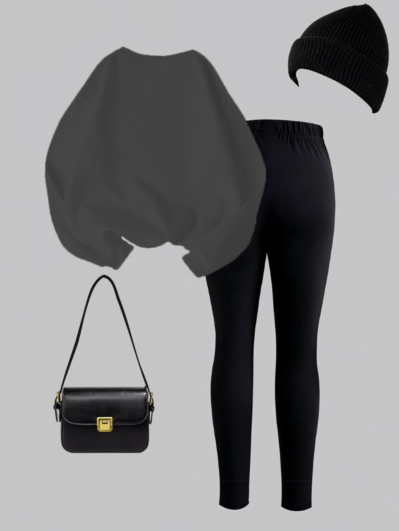 ست نسائي من 2 قطع، هودي بتصميم حروف ديزني وبنطلون رياضي برقبة مستديرة للخريف/الشتاء