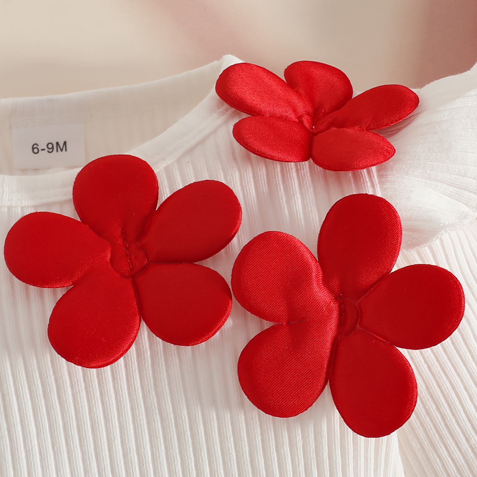 1 قطعة فستان بناتي 0-3 أشهر بكم ناعم وردي مكشكش ومجموعة بلايز كم مكشك مع تنورة وطاقية برتقية - تنورة تول متعددة الطبقات، إغلاق بالضغط، وسحاب خصر، علوّ قصير الأكمام، فستان وردي اللون بالكامل مع رفرف أبيض، زي شتاء دافئ للمظهر اليومي، يُنظَف يدويًا حتى عمر 3 سنوات (بدون/ سراويل منفصلة)