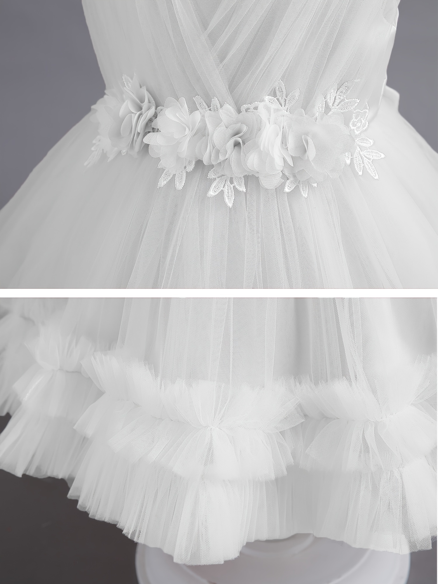 تنورة منفوشة برباط من الدانتيل للبنات الصغيرات، فستان لحفلات أعياد الميلاد، هدية مثالية لأعياد الميلاد