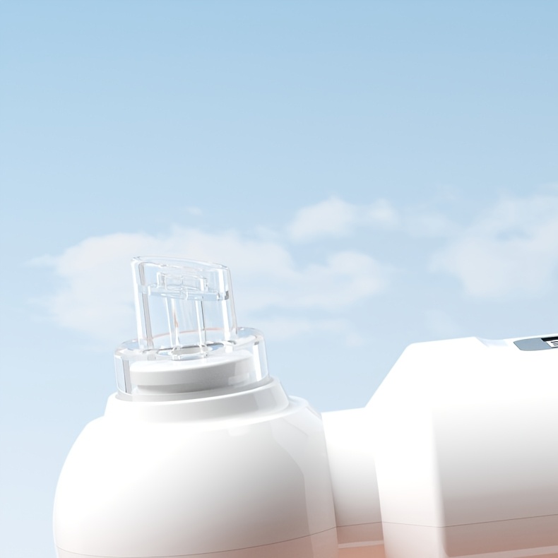 منظف الرؤوس السوداء 6 رؤوس، منظف المسام الكهربائي بالشفط، جهاز تجميل صغير بالفقاعات مع شحن USB، لتفعيل وضع التسخين، اضغط مع الاستمرار على زر الطاقة لمدة 3 ثوانٍ. يحافظ تلقائيًا على درجة حرارة ثابتة 46°C