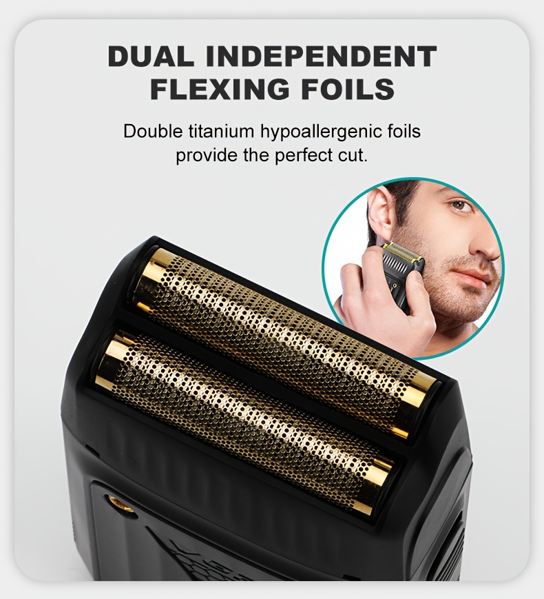 ماكينة حلاقة الفولاذ المعدني الكهربائية اللاسلكية الاحترافية VGR V-363 للرجال - ماكينة حلاقة محمولة قابلة لإعادة الشحن عبر USB مع نظام 3 شفرات، تصميم مريح وبطارية ليثيوم، هدية عيد الحب له، أداة العناية الذكورية، أداة العناية الأنيقة، هيكل متين، ماكي