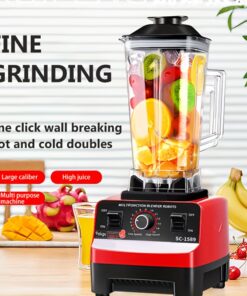 خلاط SC-1300F متعدد الاستخدامات عالي الطاقة مع كاسر ثلج ومطحنة - جهد مزدوج 220V-240V، راتنج ABS، قابس أمريكي للمنزل، RV، المكتب، السكن الجامعي - مثالي للعصائر وإعداد الطعام، خلاط للمكتب|خلاط برطمان زجاجي|خلاط متين