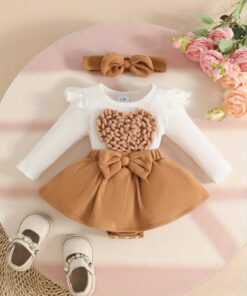 فستان شتوي دافئ بأكمام طويلة مع ربطة رأس - فستان سميك بلون سادة لحفلات التنكر، ياقة دائرية للشتاء (قابل للغسل يدويًا)