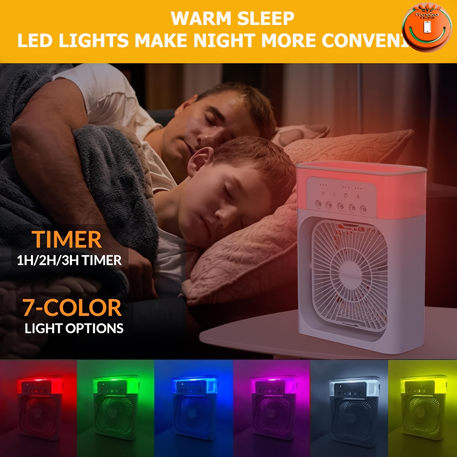 مروحة سطح المكتب الصغيرة القوية - الحجم: 23.01 سم × 15.8 سم، شحن USB محمول، مروحة هادئة، مساعد متعدد الوظائف للاستخدام الفعال في ترطيب الهواء ومرور الهواء، مناسب للمنزل والمكتب والدراسة وغرفة النوم وغيرها من السيناريوهات، تصميم هادئ يمنحك تجربة هادئة، يعزز ترطيب الهواء الداخلي، يوفر تجربة مريحة، ضروري لتبريد الغرفة والترطيب.