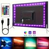 شرائط إضاءة LED مع جهاز تحكم عن بعد 24 زر - تركيب سهل، تغيير الألوان، شريط RGB يعمل بالـ USB لتزيين المنزل، أضواء LED ملونة لغرفة النوم/الديكور/المطبخ/البار/الحفلات/السرير/المكتب/التلفزيون، ديكور الزفاف، إضاءة خلفية للتلفزيون، أجواء غرفة النوم، إضاءة ديناميكية، توهج زخرفي، مصابيح LED عالية الجودة،
