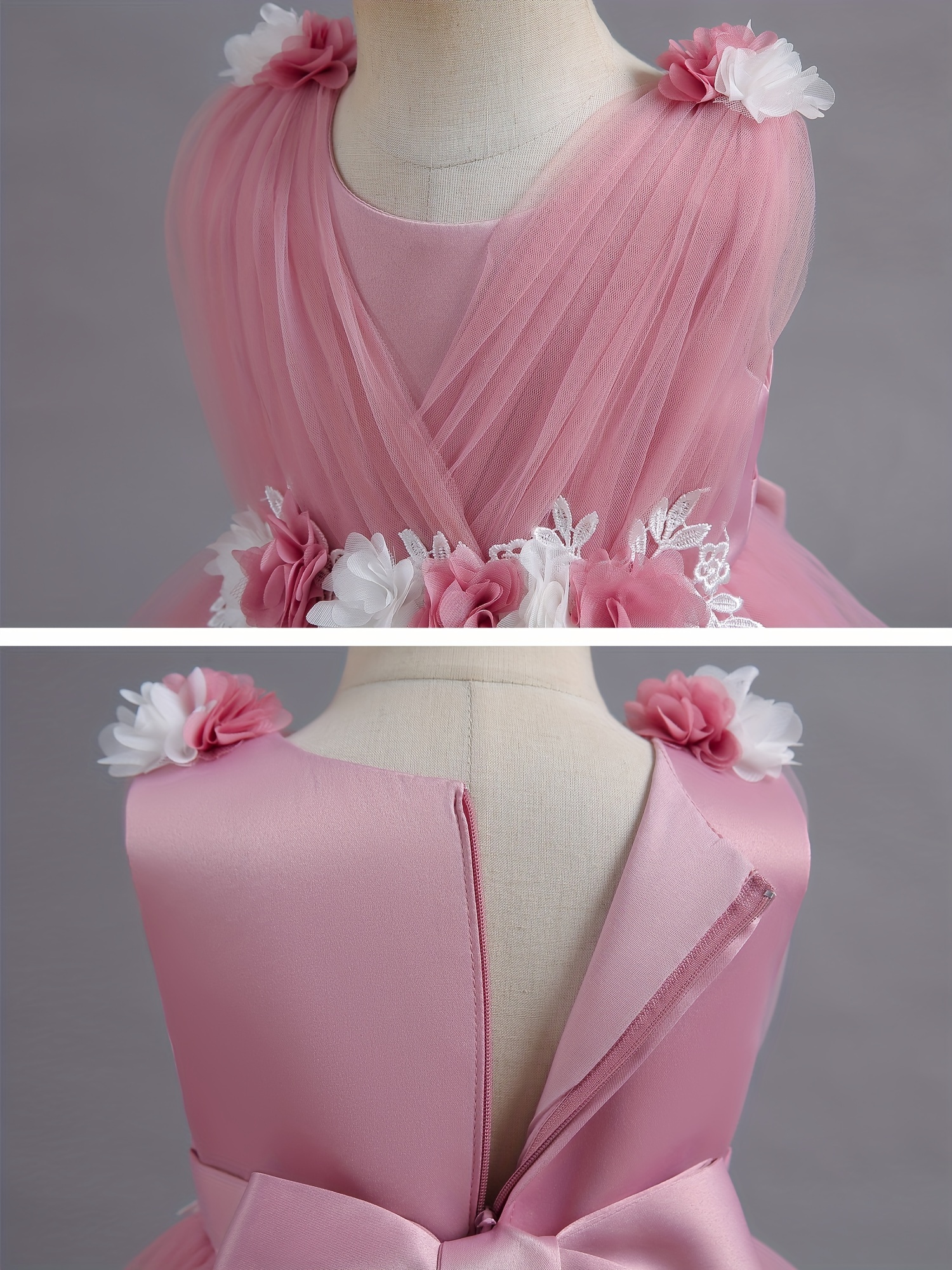 تنورة منفوشة برباط من الدانتيل للبنات الصغيرات، فستان لحفلات أعياد الميلاد، هدية مثالية لأعياد الميلاد