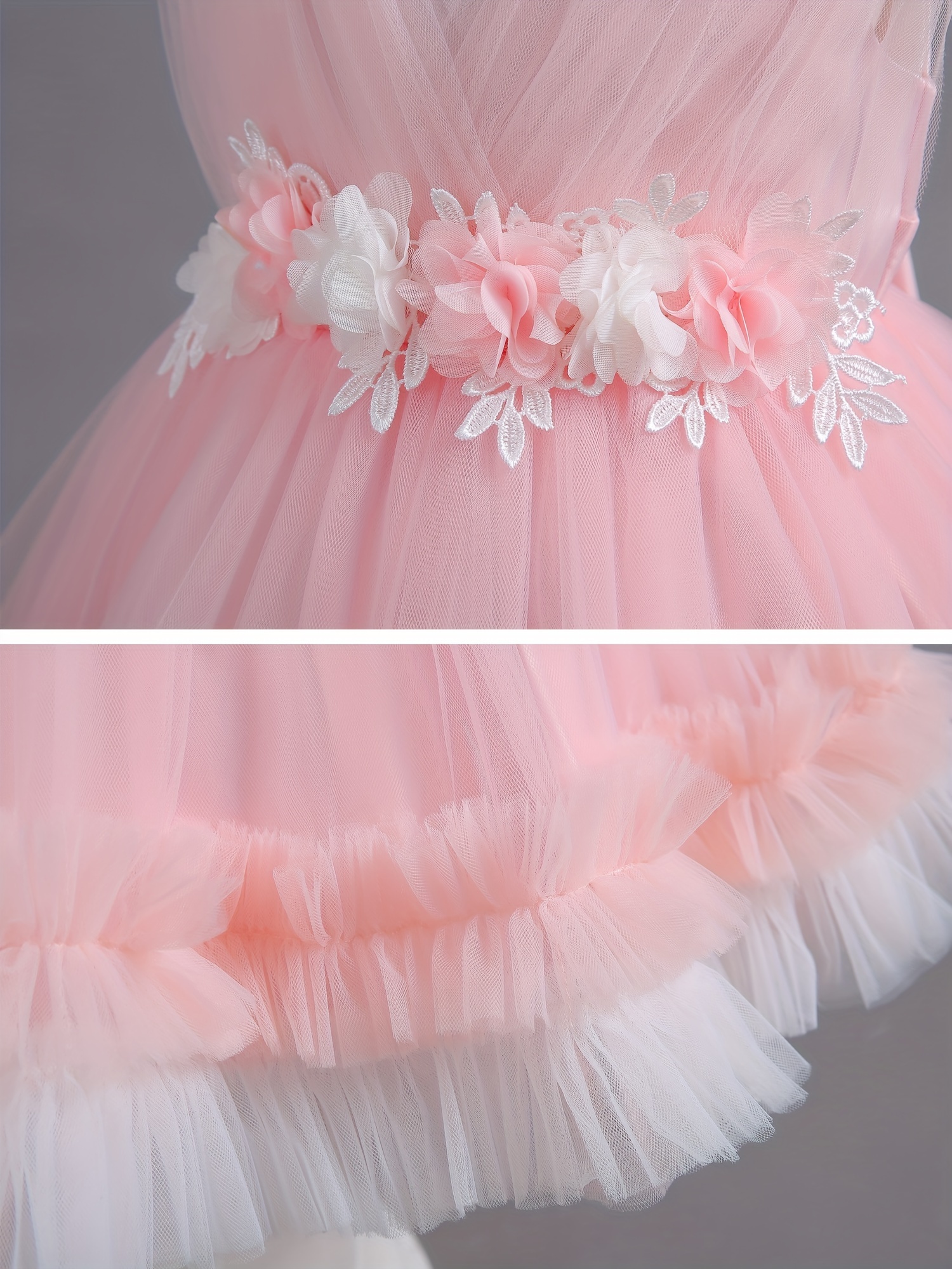 تنورة منفوشة برباط من الدانتيل للبنات الصغيرات، فستان لحفلات أعياد الميلاد، هدية مثالية لأعياد الميلاد