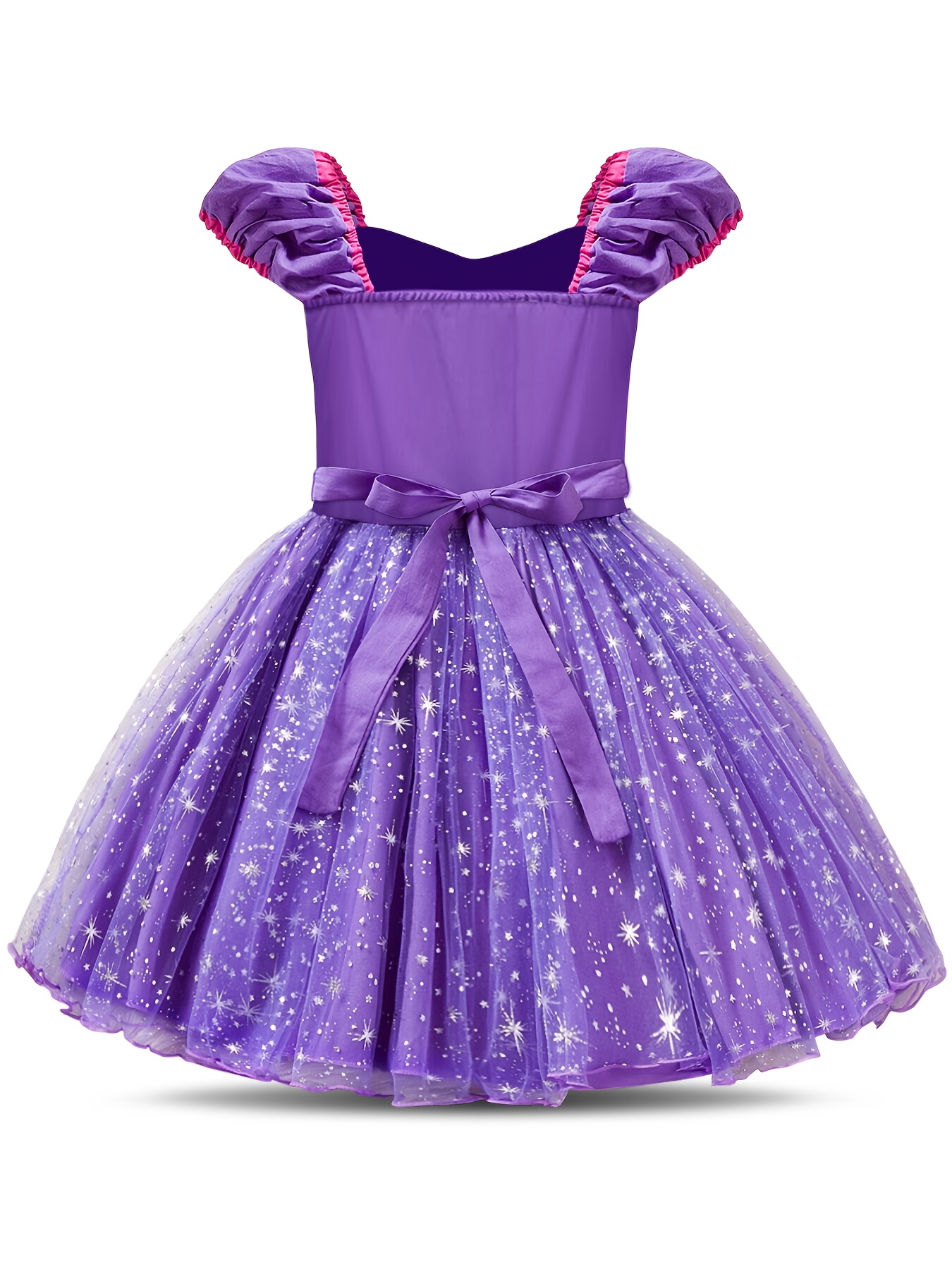 فستان أميرة أحلام الفتيات الصغيرات، فستون شيفون بأكمام فقاعية، أسلوب خرافي باللون الأرجواني اللافندري، مناسب لحفلات الهالوين، أعياد الميلاد، والتصوير الفوتوغرافي, فستان جلسة تصوير,زي قصة خيالية,حكاية خيالية ساحرة,طباعة اللافندر الرقيقة,يُغسل يدويًا فقط,طقم زي الأميرة,طقم فستان فانتازيا,ملابس خيالية - الصورة 5