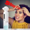 منظف الرؤوس السوداء 6 رؤوس، منظف المسام الكهربائي بالشفط، جهاز تجميل صغير بالفقاعات مع شحن USB، لتفعيل وضع التسخين، اضغط مع الاستمرار على زر الطاقة لمدة 3 ثوانٍ. يحافظ تلقائيًا على درجة حرارة ثابتة 46°C