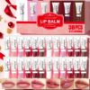 مجموعة ملمع شفاه بـ 30 قطعة / صندوق، 6 ألوان، مع أحمر شفاه سائل لامع، ملمع شفاه مرطب، ملمع شفاه عالي الكفاءة، مضاد للنقل اللامع، مقاوم للماء طويل الأمد، مناسب للنساء - هدية فريدة للسيدات، هدية مثالية لعيد الأم
