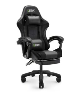 كرسي ألعاب مريح، كرسي مكتب قابل للتعديل بزوايا متعددة، كرسي رفع، جلد صناعي، كرسي ألعاب منزلي بأسعار معقولة، مقعد دوار 360° مريح، وسادة سميكة، كرسي صناعي مع مسند قدم، كرسي دوار، إكسسوارات غرفة الألعاب، مستودع محلي