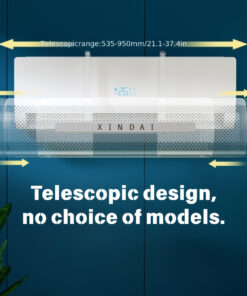 1 قطعة واقي تكييف الهواء - تركيب بدون حفر، ارتفاع قابل للتعديل وامتداد تلسكوبي، تصميم مقاوم للنفخ المباشر، أبيض/أسود/رمادي/أزرق/رمادي-أزرق/أسود-أزرق - متوافق مع أنظمة التكييف المنفصلة، وحدات التكييف الصغيرة المنفصلة، مكيفات الهواء المثبتة على السقف/الجدار - توفير الطاقة وتشغيل هادئ، تصميم عصري أنيق لتحسين تدفق الهواء والخصوصية، خيارات متعددة الألوان متاحة