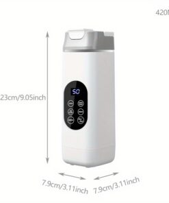 كوب عصير محمول قابل للشحن بسرعات 4 - 14.2 أونصة - تنظيف ذاتي مع شفرات من الفولاذ المقاوم للصدأ، شاشة رقمية وراحة لاسلكية – مثالي لتحطيم الثلج، العصائر، الميلك شيك والمشروبات الفواكه الطازجة – مثالي للمنزل، المكتب، والسفر, صانع العصائر,أواني شرب أنيقة,تصميم مدمج,سهل التنظيف,بناء متين,عشاق اللياقة البدنية,المحترفون المشغولون