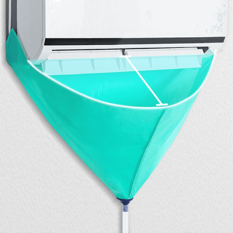 مجموعة تنظيف مكيف الهواء مع غطاء مقاوم للماء، حقيبة تصريف غير كهربائية لصيانة وحدة مكيف الهواء الداخلية والخارجية