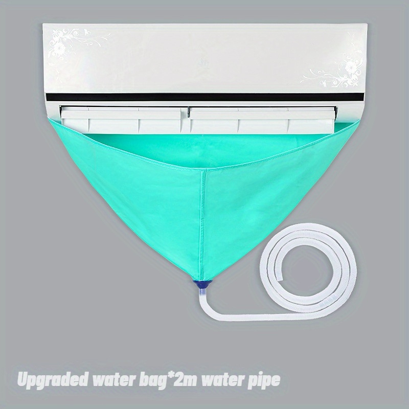 مجموعة تنظيف مكيف الهواء مع غطاء مقاوم للماء، حقيبة تصريف غير كهربائية لصيانة وحدة مكيف الهواء الداخلية والخارجية