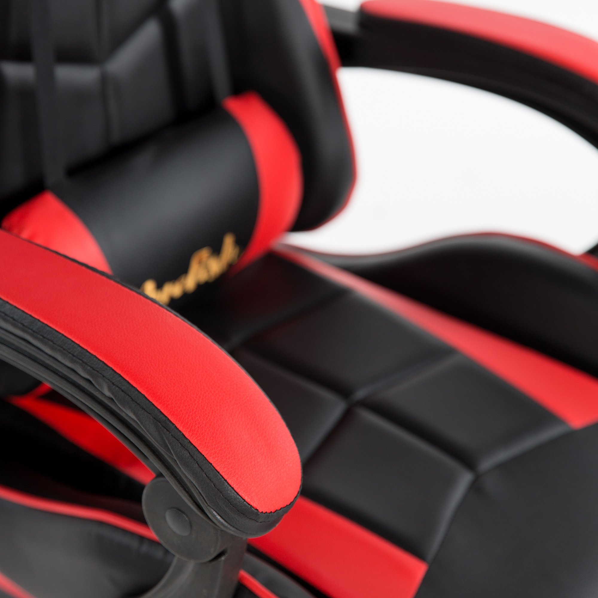 كرسي ألعاب AnneFish للتدليك، مقعد مكتبي مريح مع ظهر قابل للاستلقاء من الجلد الصناعي، دعم عمودي ولوازم الظهر