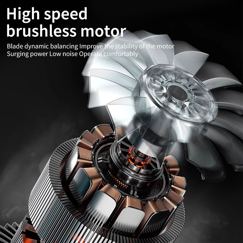 مروحة توربو Mamidw بقوة 2000 واط - سرعة رياح 48 متر/ثانية، سرعة هواء 12 متر³/دقيقة، 20000 دورة في الدقيقة، متوافقة مع بطارية ماكيتا 18 فولت، مثالية للسيارة والفناء والتنظيف الخارجي، مروحة لتبريد