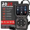 أداة فحص تشخيص أعطال السيارات الاحترافية OBD2، كاشف أعطال المحرك يعمل بمنفذ USB، قارئ أكواد، جهاز اختبار البطارية، حالة الاستعداد I/M، ماسح ضوئي للأكواد، يدعم 10 لغات، بدون بطارية
