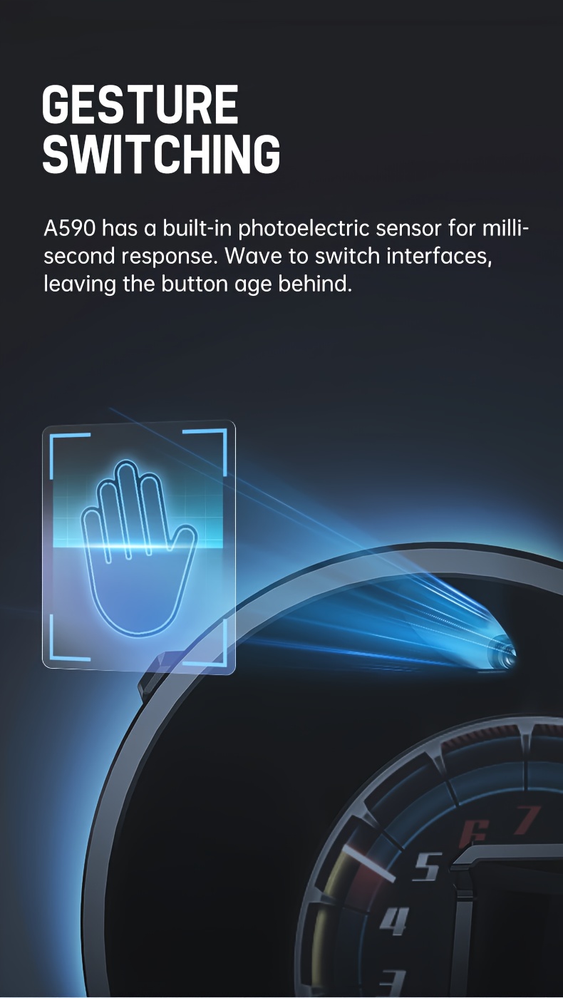 جهاز اختبار OBD للشاشة العلوية للسيارة مع GPS ومقياس السرعة - شاشة LCD ملونة بالكامل، منفذ OBD2، مناسب عالميًا لجميع المركبات، سهل التركيب، لا يحتاج إلى بطارية، شاشة عرض مقياس سرعة المركبة، إكسسوار مركبة عصري، إكسسوار مركبة متين