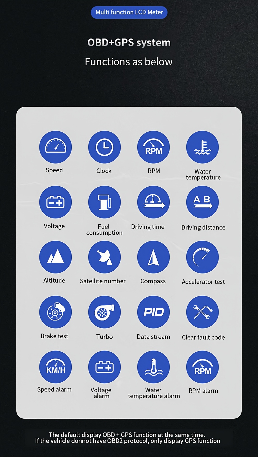 حاسوب السيارة الذكي الفاخر من YNF، مع وضعين OBD وGPS، يدرك حالة المركبة، يقيس بدقة أكثر من 20 نوعًا من البيانات، ويتيح التفاعل بـ 12 لغة، ويوفر أنواع متعددة من الإنذارات لحماية رحلتك. نظام المراقبة للسيارات أداة صيانة السيارات الكمبيوتر العصري للسيارة تكنولوجيا السيارات الحديثة تقنية الاستشعار المتقدمة أداة السيارات الموثوقة جهاز تتبع GPS جهاز فحص OBD للآليين الاحترافيين سائقون على دراية بالتكنولوجيا