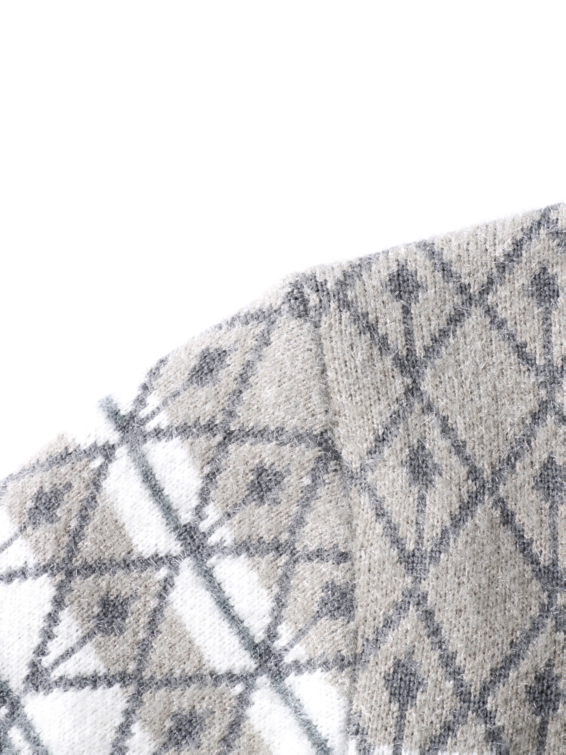 كنزة رجالية سميكة - بنقشة هندسية بنية، بلوزة بأكمام طويلة ورقبة دائرية للخريف/الشتاء، طبقة دافئة مع أساور مضلعة، ملابس كاجوال ورسمية - كنزة أساسية يومية للرجال، ملابس شتوية، تريكو