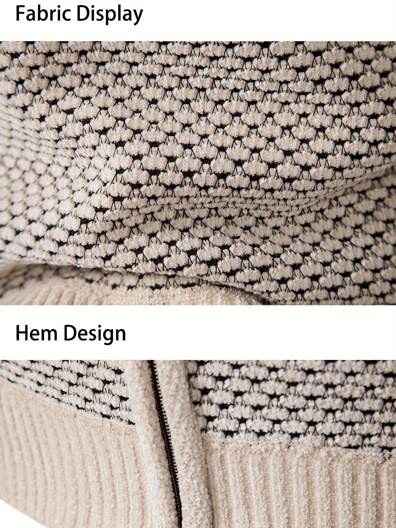 كارديجان رجالي كاجوال مفتوح من الأمام - قماش شانيل، كم طويل، قصة عادية مع جيوب، مجموعة الخريف/الشتاء، ونقشة، قابل للغسل في الغسالة، كارديجان سويتر، تريكو