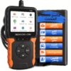 أداة فحص OBD2 المحترفة، قارئ وإعادة تعيين كود تشخيص المحرك المعززة، أداة إعادة ضبط ضوء الأعطال للسيارات OBDII/EOBD، بيانات في الوقت الفعلي، أداة مسح I/M، جهاز اختبار جهد البطارية السيارة المناسب للمركبات بعد عام 1996