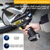 ضاغط هواء سيارة محمول بسلك/لاسلكي EAFC، مضخة نفخ يدوية قابلة لإعادة الشحن ببطارية، منفاخ إطارات كهربائي للسيارات والدراجات النارية مع ضوء LED